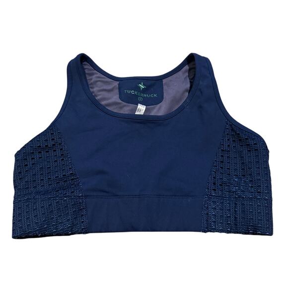 Tuckernuck Navy Cane Jean Sports Bra Sz. M - Picture 2 of 4